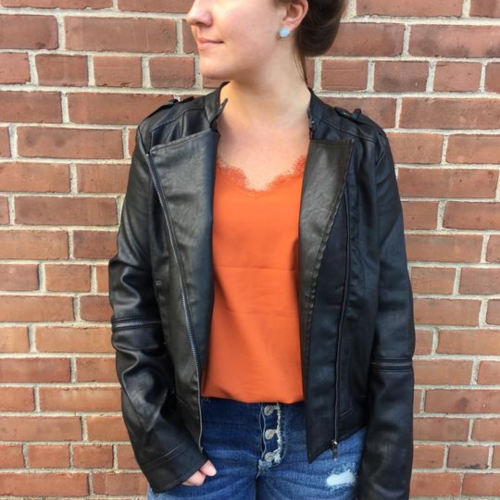 BNWT Cropped Moto Jacket